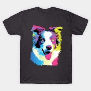 Border Collie Pop Art - Dog Lover Gifts T-Shirt